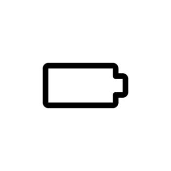 Modern Battery Line Icon for Device and Power Design vector