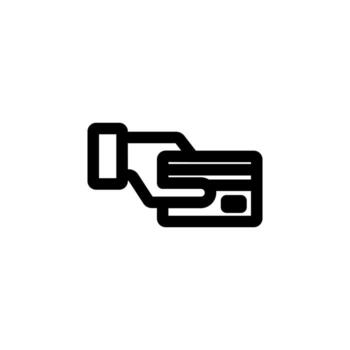 Simple Payment Line Icon for E-Commerce and Purchase System vector