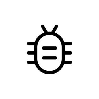 sencillo error reporte línea icono para problema y reparar diseño vector