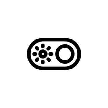 Creative Light Mode Line Icon for UI and Visual Design vector