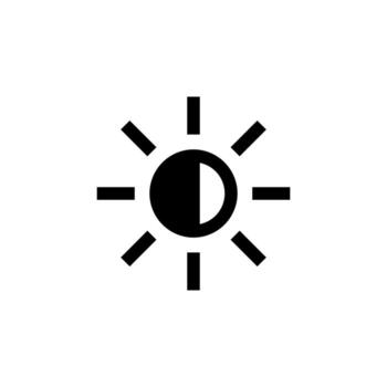 Modern Light Mode Solid Icon for Interface and Display Design vector