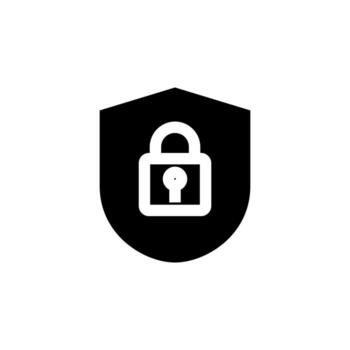 Modern Security Solid Icon for Data and Privacy Design vector