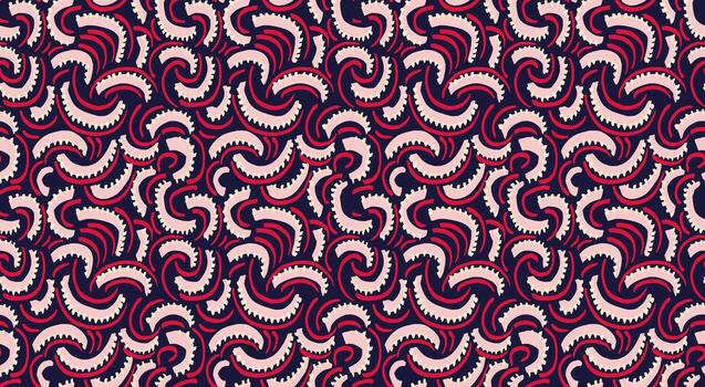 Colorful waves pattern design vector