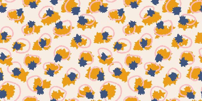 colorful floral pattern design vector