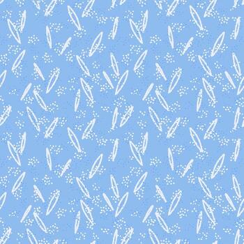 blue leaf pattern design vector