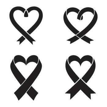 Pair of Two Green Leaves Icons Outline and Filled Flat Design Botanical Elements Isolated on White Background vector