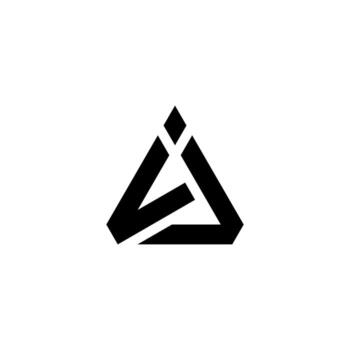 This sleek logomark combines A and J in a dynamic, geometric triangle. Its professional style suggests pioneering journeys, assured growth, and technological excellence. vector