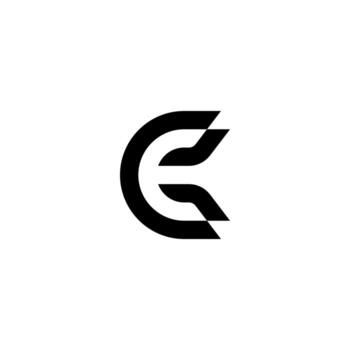 A futuristic, professional monogram of EK or KE with angular precision. This design embodies core technology, secure connections, and forward-thinking engineering. vector
