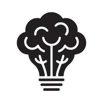 equipo colaboración idea genial sólido icono vector