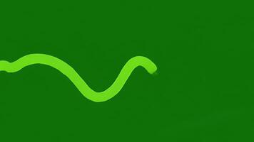 Green Waveforms - A Visual Representation of Oscillating Signals and Data. video