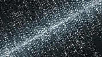 un astratto digitale sfondo con raggiante neon particelle e Linee volante verso l'alto. un' in movimento ruscello di incandescente, luminosa particella Linee. un' visualizzazione di connessione. video