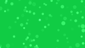 abstrakt Partikel Bewegung mit Bokeh Wirkung. Chroma Schlüssel - - Grün Bildschirm. 4k, nahtlos Schleife. video