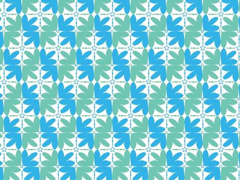 abstract design of blue and light green arrowhead repeat background pattern design vector