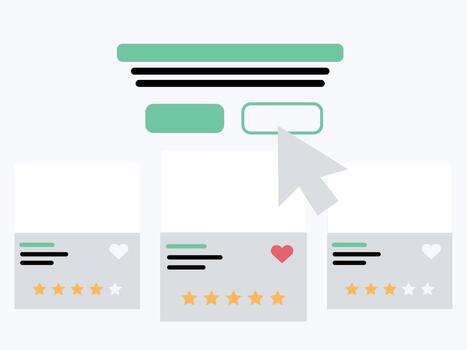 e-commerce website landing page user interface design vector