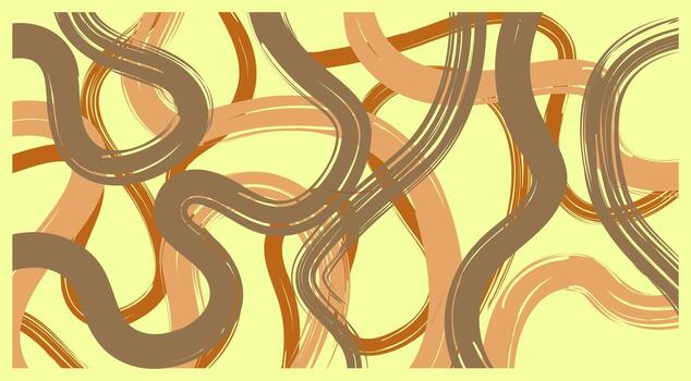 classic color brush background with abstract wavy load line pattern. vector