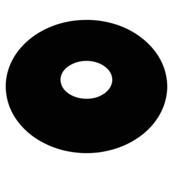 Striking black and white minimalist circular design graphic with a central void, an abstract modern symbol suitable for various conceptual projects and iconography vector