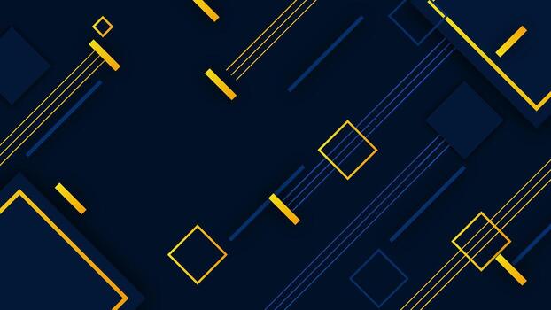 Futuristic tech pattern with neon squares and lines vector