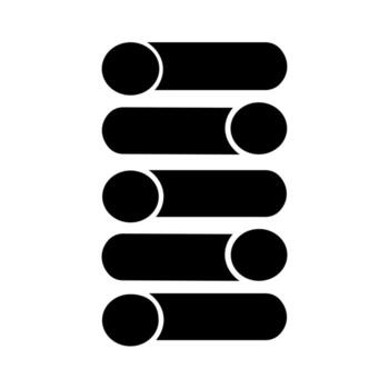 Creative Black and White Graphical Elements A Series of Abstract Circular and Rectangular Shapes vector