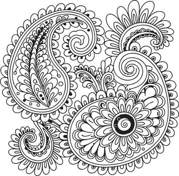 resumen floral redondo cordón modelo antecedentes con ornamental diseño elementos vector