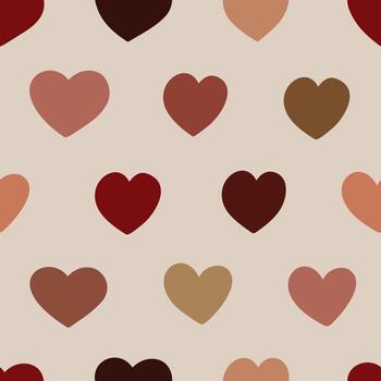 moderno geométrico corazón sin costura modelo para san valentin día y mínimo romántico diseño vector