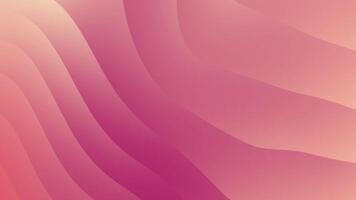 pente violet pêche chaud lignes et vagues liquide couler abstrait Contexte animation boucle video