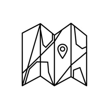 Detailed Destination Map Route, Location Pointer, City Cartography, Travel Guide, Navigation vector