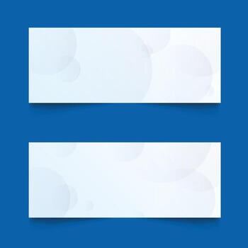 White background with abstract wave line set. White modern abstract wide banner with geometric circle. vector