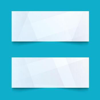 White background with abstract wave line set. White modern abstract wide banner with geometric shapes. illustration vector