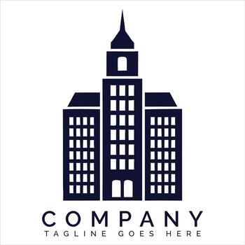 alto edificio con aguja y ventanas arquitectura rascacielos vector