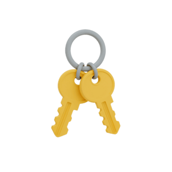 een paar- van geïsoleerd geel sleutels geschorst Aan een transparant achtergrond symboliseert veiligheid en toegang png