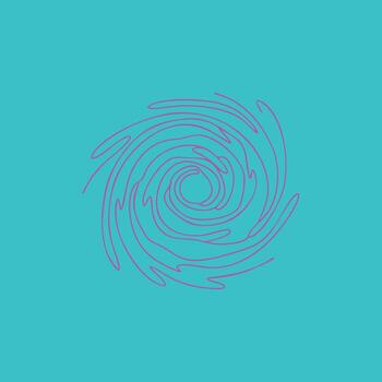 Abstract swirling line pattern on a vibrant turquoise , creating a dynamic and modern visual effect vector