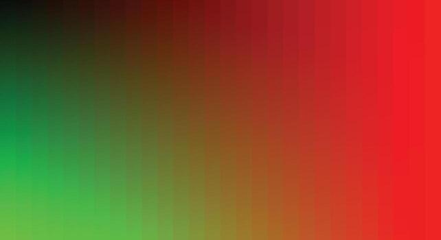 Gradient background decomposed smoothly into vertical color lines from green to bright red. vector
