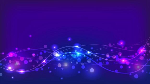 Abstract violet background with sparkles and waves for your creativity vector
