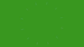 animerad radiell rader grön skärm animering i röd, blå, och vit formning dynamisk cirkulär mönster. roterande färgrik rader skapande pulserande geometrisk effekter linje explosion täcka över video