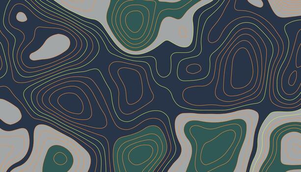 Abstract Topographic Line Pattern Background Design vector