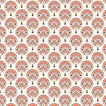 sin costura geométrico circulo forma ornamento textil modelo antecedentes vector