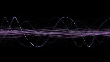 abstrakt sammanflätade fibrer teknologi animation, slinga video