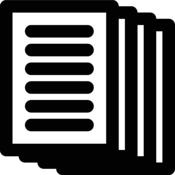 Papers, Sheet, Script Outline Icon vector