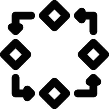 SDLC, System Development Life Cycle Outline Icon vector