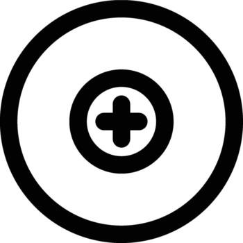 Proton, Atom, Molecule Outline Icon vector