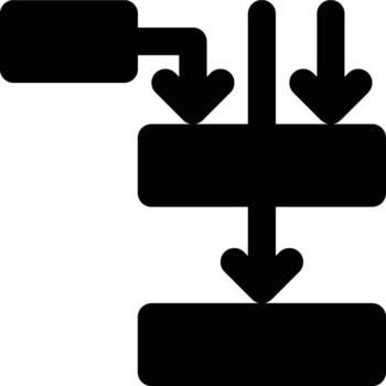 Event Chain, Diagram, Modeling Glyph Solid Icon vector
