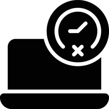 Runtime Error, Error, Runtimes Glyph Solid Icon vector