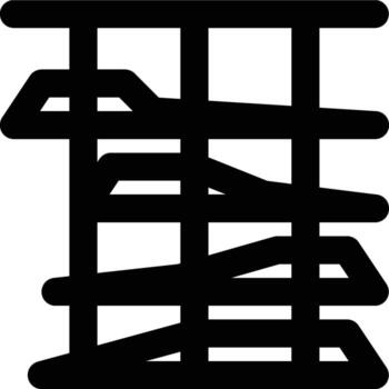 Unified Process, Modeling, Iterative Outline Icon vector