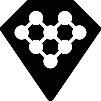 sólido, diamante, importar glifo sólido icono vector