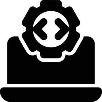 software ingeniería, software desarrollo, programación glifo sólido icono vector