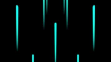 resumen negro antecedentes con brillante neón turquesa láser líneas. suave lazo animación. video