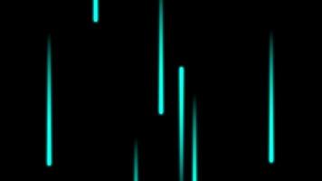 abstract zwart achtergrond met gloeiend neon turkoois laser lijnen. glad lus animatie.abstract donker achtergrond met helder turkoois neon laser balken glad animatie lus video