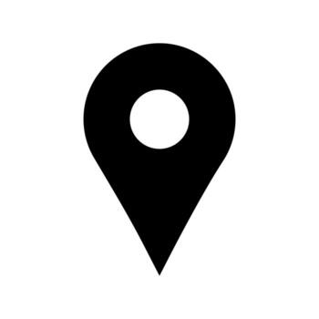Navigation Maps Solid Icon Symbol vector