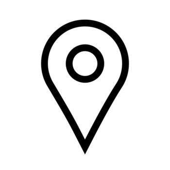 Navigation Maps Outline Icon Symbol vector