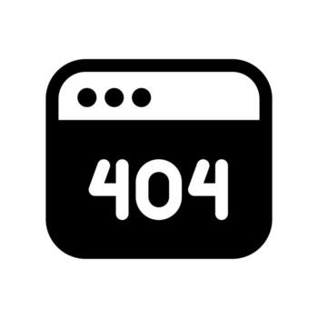 un lleno icono de un navegador ventana con un 'incógnita', indicando un página web navegador error o conexión asunto. vector